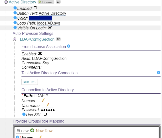 Auto Provision Settings